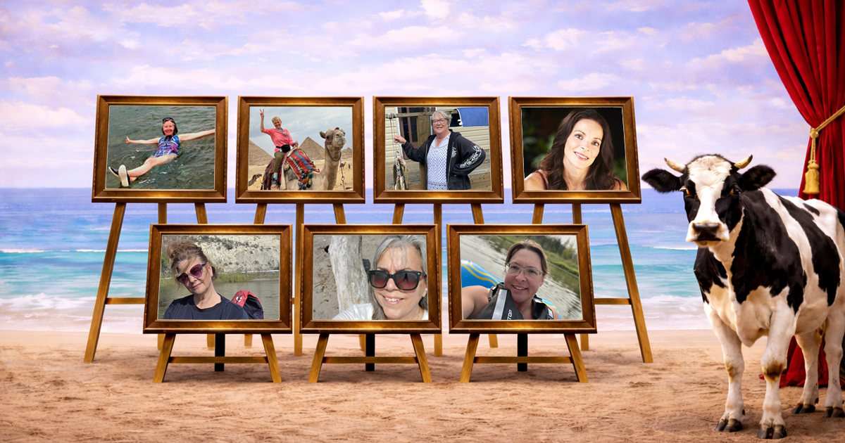 Cow Patti Theatre Company presents the cast and crew of The Sweet Delilah Swim Club